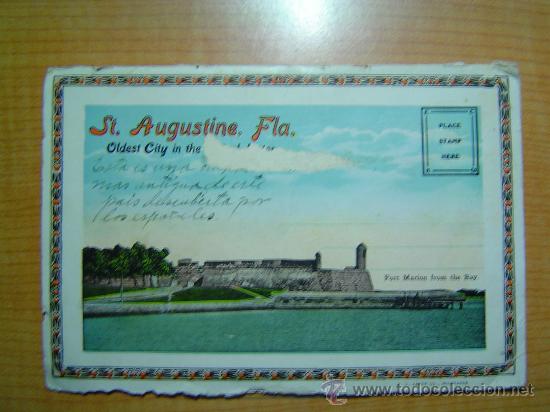 Postales: LIBRITO DE POSTALES ST. AUGUSTINE FLA. - Foto 1