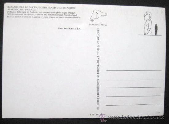 Postales: POSTAL ISLA DE PASCUA ( RAPA NUI ).. ENVIO GRATIS&iexcl;&iexcl;&iexcl;&iexcl; - Foto 2