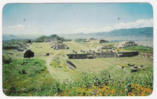 Postkarten: 5030 POSTAL DE LA ZONA ARQUEOLOGICA DE MONTE ALBAN (Foto Arno Brehme) M&eacute;xico