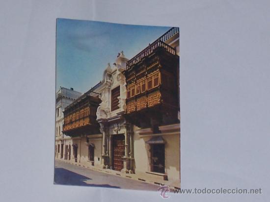 Postales: POSTAL LIMA PERU , PALACIO TORRE TAGLE ( 1972 ) - Foto 1