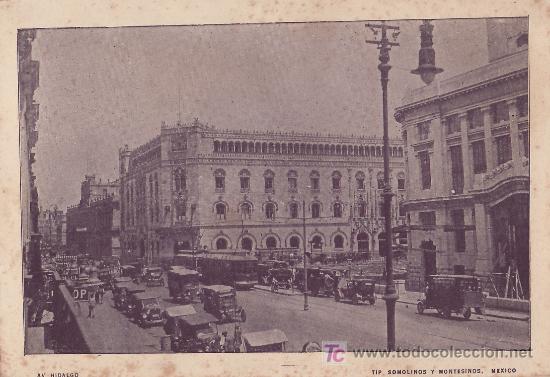 Postales: Tarjeta Postal de Mexico, Avenida Hidalgo - Foto 1