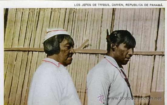 Postcards: POSTAL REPUBLICA DE PANAMA LOS JEFES DE TRIBUS