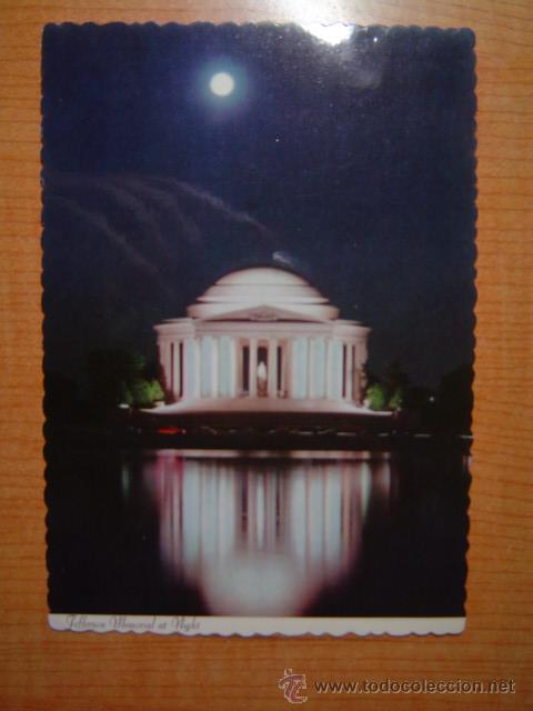 Cartes Postales: POSTAL JEFFERSON MEMORIAL FELICITACION PASCUAS ESCRITA