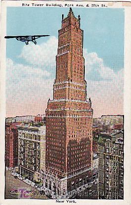 Postales: NUEVA YORK - EDIFICIO TORRE RITZ, PARK AVE . & 57th ST - P987 - Foto 1
