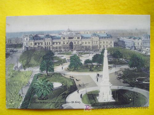 Cartoline: Antigua Postal : Plaza de Mayo y Casa de Gobierno - BUENOS AIRES - Argentina. N&ordm; 60 Hs A y B