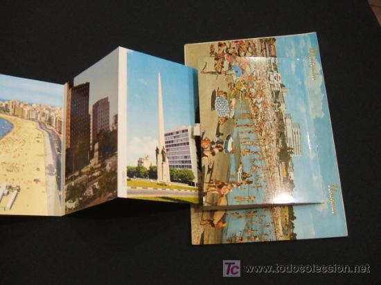Postales: MONTEVIDEO - URUGUAY - CON VENTANITA CON 10 MINI POSTALES - - Foto 5