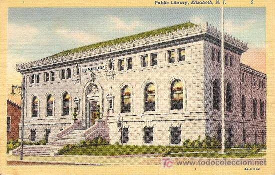 Postales: PUBLIC LIBRARY, ELIZABETH, N.J. - Foto 1