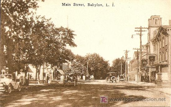 Postales: MAIN STREET - BABYLON (LONG ISLAND) NEW YORK