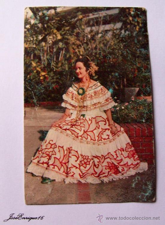 Postales: PANAMA - MUJER CON TRAJE TIPICO - TYPICAL WOMAN SUIT - HABIT FEMME TYPIQUE