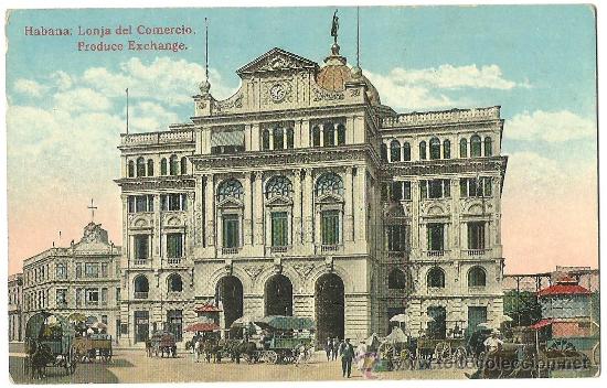 Postales: TARJETA POSTAL DE LA HABANA CUBA - LONJA DEL COMERCIO - Foto 1