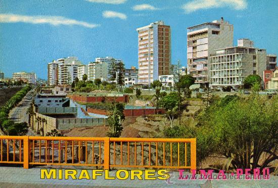 Postales: LIMA N&ordm; 413 (PER&Uacute;) MODERNOS EDIFICIOS DE MIRAFLORES DESDE EL MALEC&Oacute;N CISNEROS SIN CIRCULAR - Foto 1