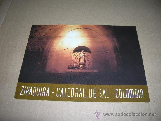 Postales: Tarjeta postal Zipaquira. Catedral de Sal. Colombia. Capilla de Nuestra Se&ntilde;ora de Guas&aacute;. Sin usar.