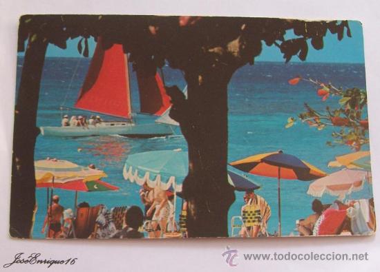 Postais: JAMAICA, ON THE MAGNIFICENT DOCTOR'S CAVE BEACH. MONTEGO.