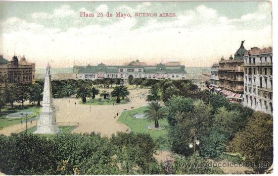 Postkarten: BUENOS AIRES, PLAZA 25 DE MAYO, REPUBLICA ARGENTINA