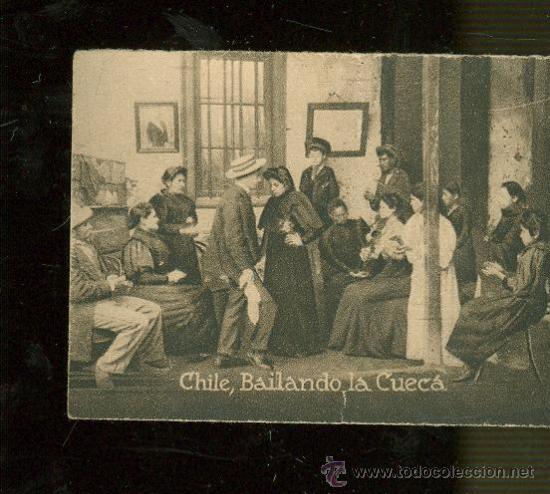 Postkarten: POSTAL ORIGINAL DECADA DE LOS 30. CHILE. BAILANDO LA CUECA. N&ordm;1984. VER TAMA&Ntilde;O Y EXPLICACION.