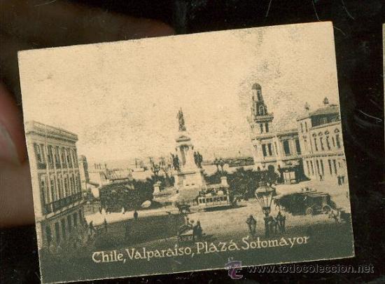 Postkarten: POSTAL ORIGINAL DECADA DE LOS 30. VALPARAISO, PLAZA SOTOMAYOR. N&ordm; 1964. VER TAMA&Ntilde;O Y EXPLICACION.