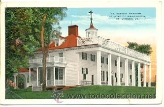 Postales: 7-eeuu27. Postal MT. Vermon Mansion. Washington - Foto 1