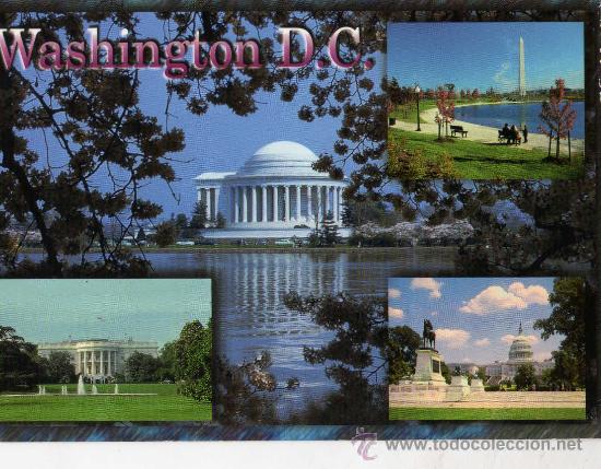 Postales: WASHINGTON D. C. ESCRITA CIRCULADA DOS SELLOS - Foto 1