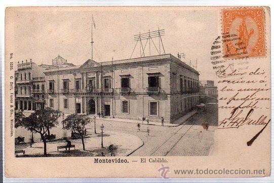 Postales: TARJETA POSTAL MONTEVIDEO, EL CABILDO - Foto 1
