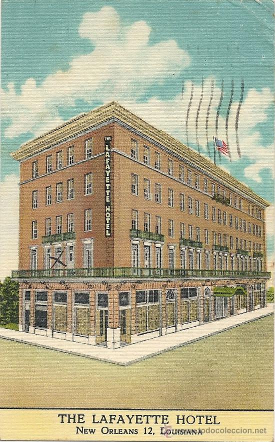 Postkarten: POSTAL DE NEW ORLEANS, HOTEL LAFAYETTE