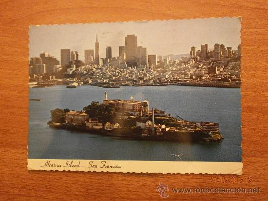 Postales: POSTAL ALCATRAZ ISLAN SAN FRANCISCO CIRCULADA