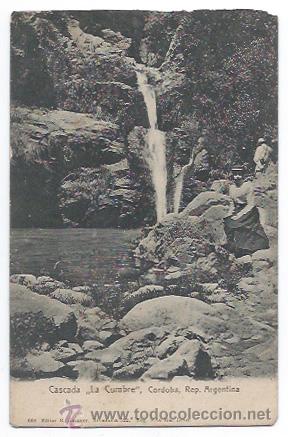 Postais: REPUBLICA ARGENTINA. CORDOBA. CASCADA 'LA CUMBRE'. (ED. R. ROSAUER, N&ordm; 668)
