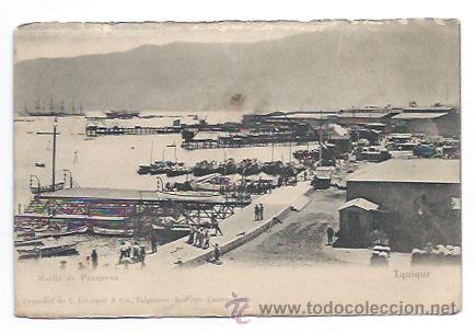 Postcards: CHILE. IQUIQUE. MUELLE DE PASAJEROS. (ED. C. KIRSINGER & CIA) (REVERSO SIN DIVIDIR).