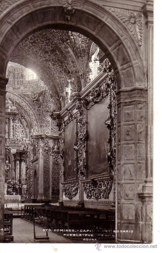 Postcards: N&ordm; 11813 POSTAL MEXICO SANTO DOMINGO CAPILLA DEL ROSARIO PUEBLA PUE