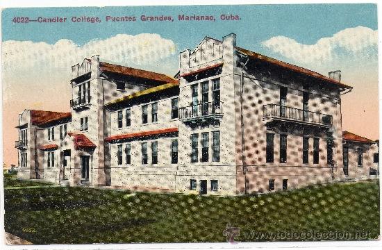 Postais: CUBA,CANDLER COLLEGE,PUENTES GRANDES,MARIANAO,EDIT.HARRIS BROS