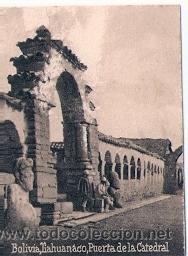 Postcards: POSTAL ORIGINAL DECADA DE LOS 30. BOLIVIA, MAHUAMACO. N&ordm; 2087. CATEDRAL. VER TAMA&Ntilde;O Y EXPLICACION