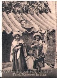 Cartes Postales: POSTAL ORIGINAL DECADA DE LOS 30. PERU. N&ordm; 2075. MUJERES INDIAS. VER TAMA&Ntilde;O Y EXPLICACION