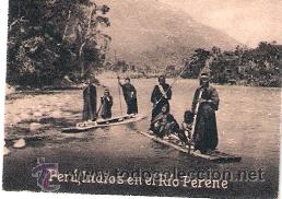Cartes Postales: POSTAL ORIGINAL DECADA DE LOS 30. PERU. N&ordm; 2084. INDIOS DEL RIO PERENE. VER TAMA&Ntilde;O Y EXPLICACION