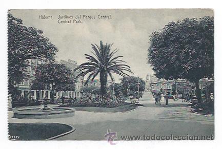 Postais: HABANA. JARDINES DEL PARQUE CENTRAL. (ED. JORDI.)