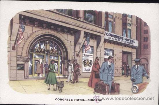Postales: CHICAGO (U.S.A).- CONGRESS HOTEL - Foto 1