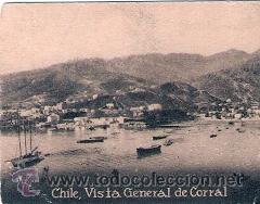 Postcards: POSTAL ORIGINAL DECADA DE LOS 30. CHILE, VISTA GENERAL DE CORRAL. N&ordm; 1972. VER TAMA&Ntilde;O Y EXPLICACION