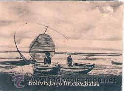 Postcards: POSTAL ORIGINAL DECADA DE LOS 30. BOLIVIA, LAGO TITICACA, BALSA. N&ordm; 2091. VER TAMA&Ntilde;O Y EXPLICACION