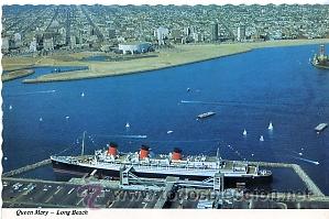 Cartoline: ANTIGUA POSTAL DE QUEEN MARY. LONG BEACH. ESTADOS UNIDOS