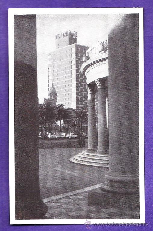 Postkarten: uruguay - montevideo - plaza independencia - ed. imp.uruguaya - sin circular - a&ntilde;os 40 / 50