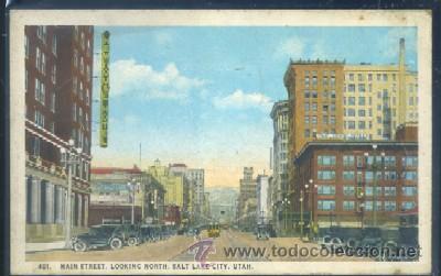 Postkarten: POSTAL DE SALK LAKE CITY ( UTAH ) MAIN STREET - LOOKING NORTH  P-AMER-003