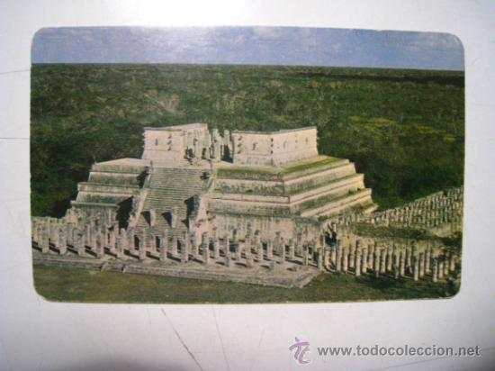 Postales: YUCATAN: CHICHEN ITZA: TEMPLO DE LOS GUERREROS DE LAS MIL COLUMNAS - Foto 1