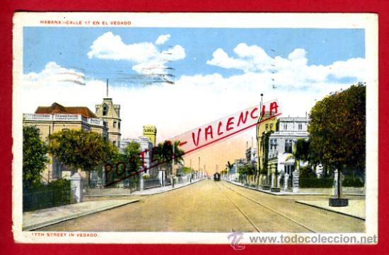 Cartes Postales: POSTAL, HABANA, CUBA, CALLE 17 EN EL VEDADO,   P71166