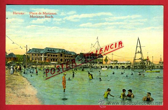 Cartoline: POSTAL, HABANA, CUBA, PLAYA DE MARIANAO,   P71184