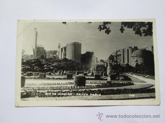Postales: RIO DE JANEIRO, PLACA PARIS, PLAZA, SQUARE, PLACE