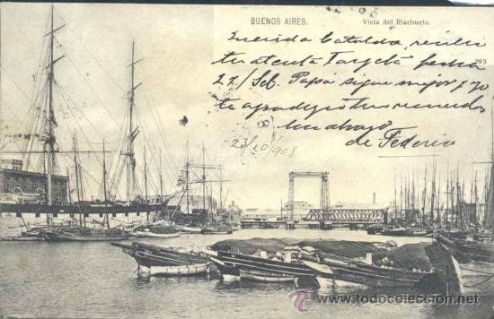 Postales: BUENOS AIRES (ARGENTINA).-  VISTA DEL RIACHUELO - Foto 1