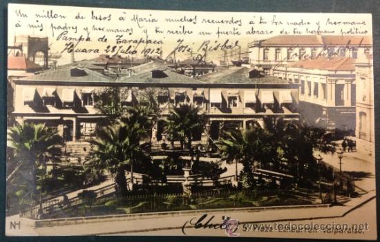 Postais: CHILE. PLAZA ECHAURREN. VALPARAISO. (ED. NH).