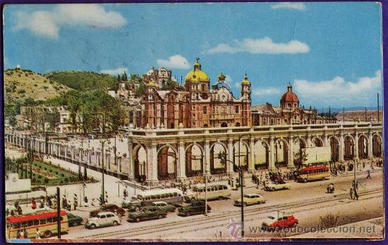 Postales: mexico - mexico d.f.- basilica de guadalupe - ed. fema - circulada - a&ntilde;os 50 / 60
