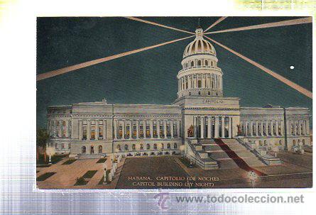 Postkarten: TARJETA POSTAL DE HABANA - CAPITOLIO DE NOCHE. C.JORDI N&ordm; 26