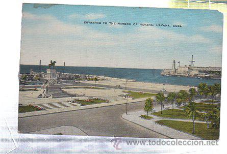 Postales: TARJETA POSTAL DE HABANA - ENTRANCE TO THE HARBOR OF HAVANA.