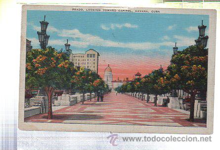Postales: TARJETA POSTAL DE HABANA - PRADO, LOOKING TOWARD CAPITOL. 12588