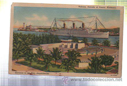 Postcards: TARJETA POSTAL DE HABANA - ENTRADA AL PUERTO, ANFITEATRO. 9A-H2087. C.JORDI 81